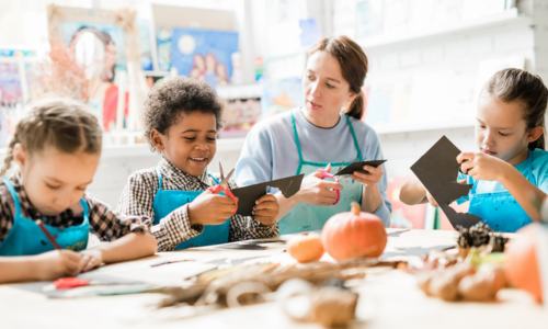 Students in a classroom